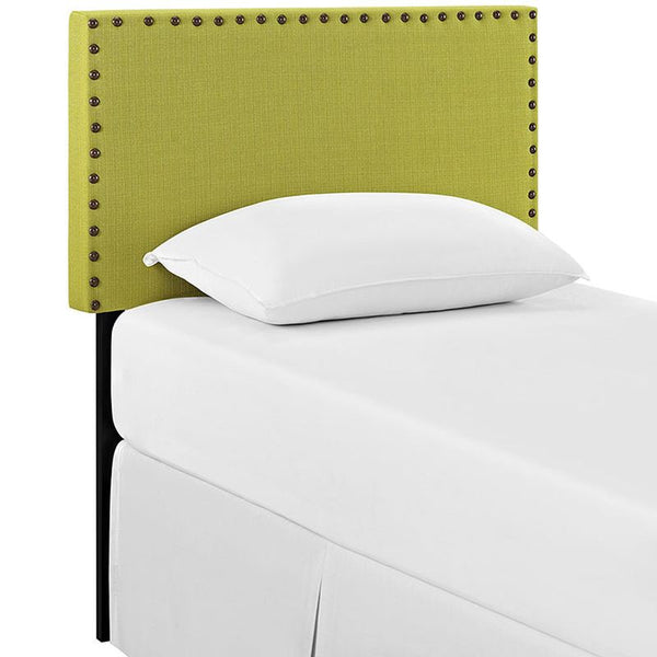 Phoebe Twin Fabric Headboard in Wheatgrass