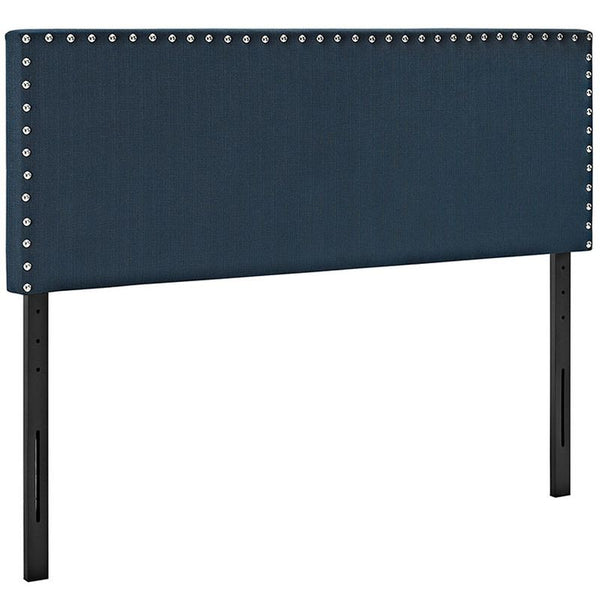 Phoebe Full Fabric Headboard in Azure