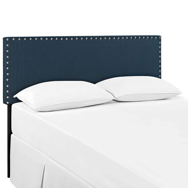 Phoebe Full Fabric Headboard in Azure