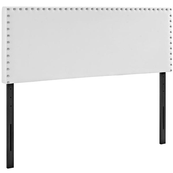 Phoebe King Vinyl Headboard in White