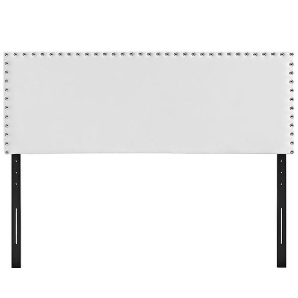 Phoebe King Vinyl Headboard in White