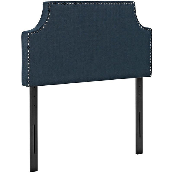 Laura Twin Fabric Headboard in Azure