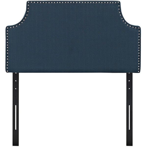 Laura Twin Fabric Headboard in Azure