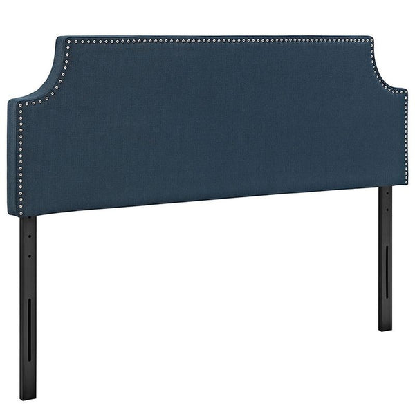 Laura Queen Fabric Headboard in Azure