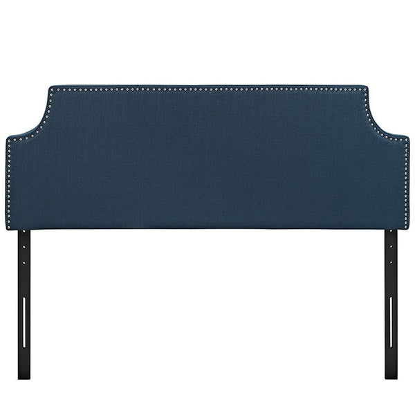 Laura Queen Fabric Headboard in Azure