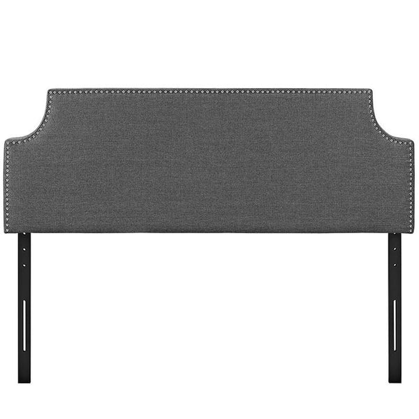 Laura Queen Fabric Headboard in Gray