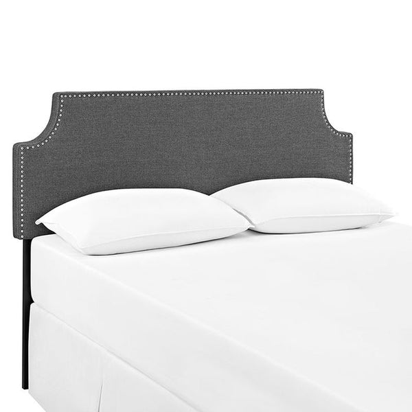 Laura King Fabric Headboard in Gray