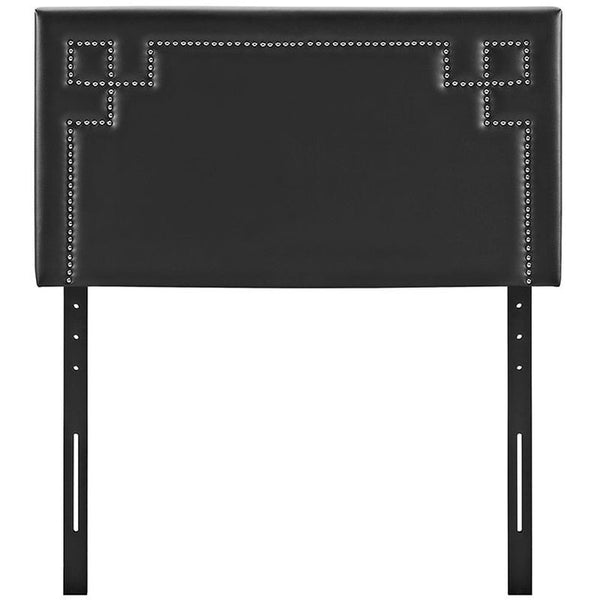 Josie Twin Vinyl Headboard in Black