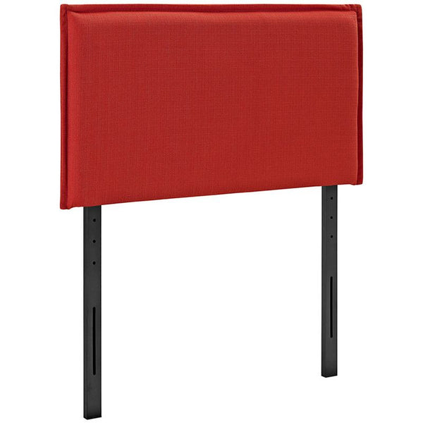 Camille Twin Fabric Headboard in Atomic Red