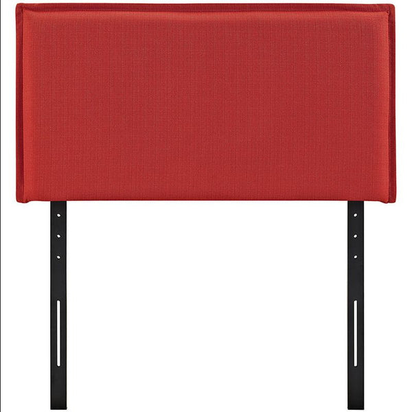 Camille Twin Fabric Headboard in Atomic Red