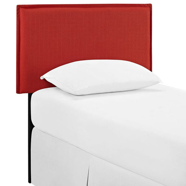 Camille Twin Fabric Headboard in Atomic Red