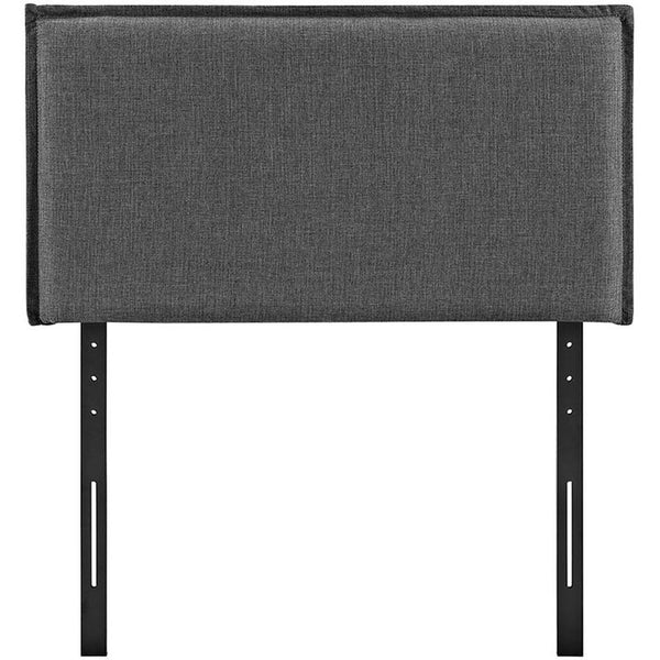 Camille Twin Fabric Headboard in Gray