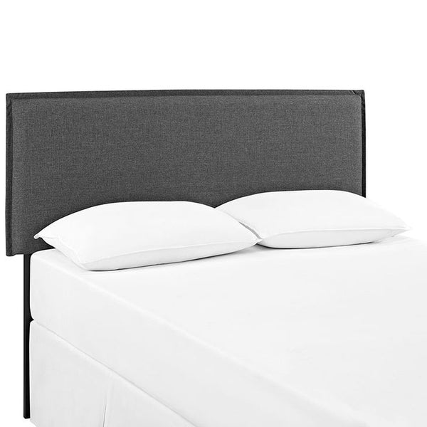 Camille Full Fabric Headboard in Gray