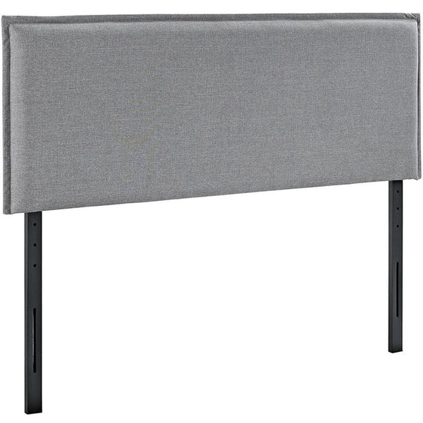 Camille Full Fabric Headboard in Light Gray