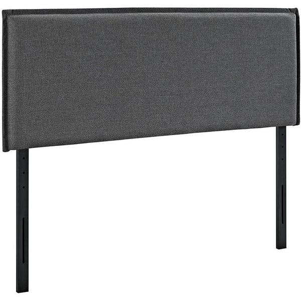 Camille Queen Fabric Headboard in Gray