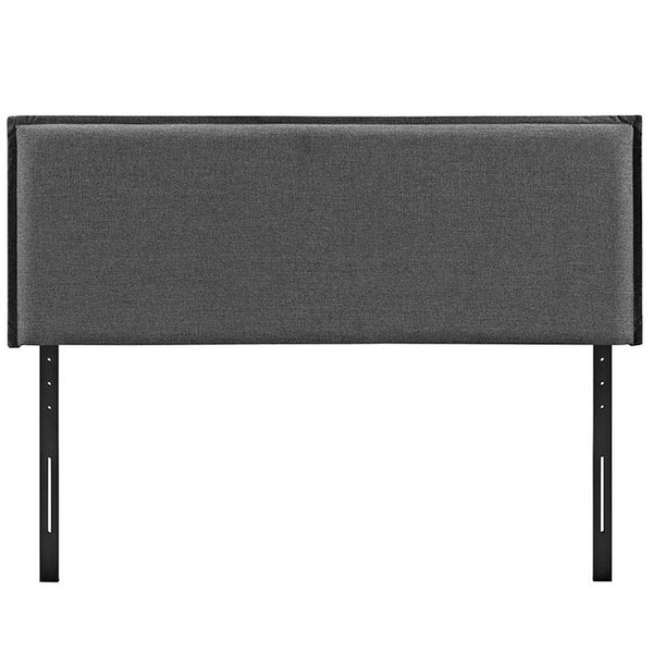 Camille Queen Fabric Headboard in Gray