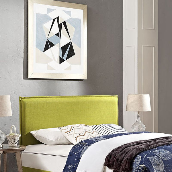 Camille King Fabric Headboard in Wheatgrass