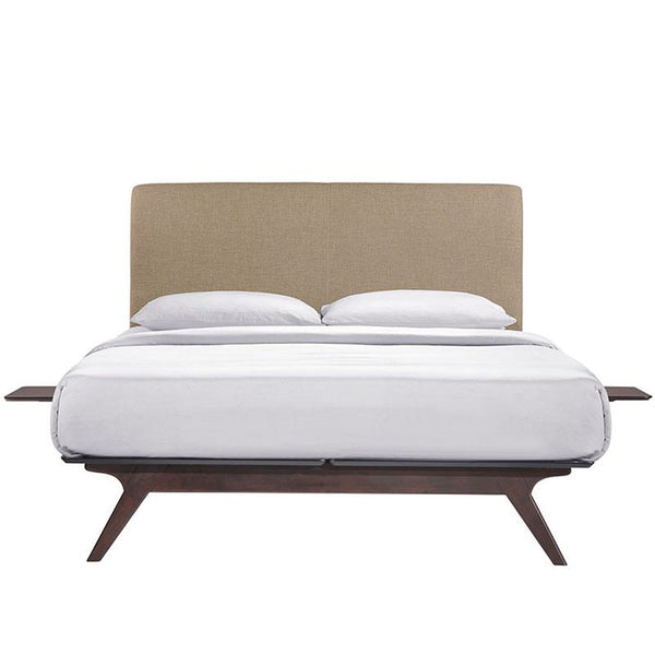 Tracy 3 Piece Twin Bedroom Set in Cappuccino Latte