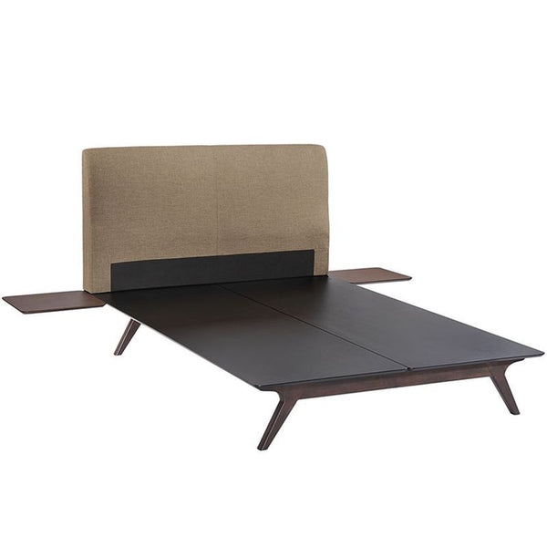 Tracy 3 Piece Full Bedroom Set in Cappuccino Latte