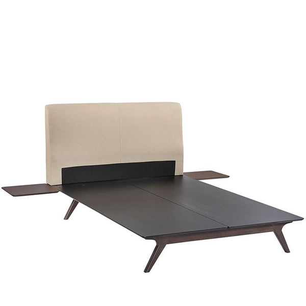 Tracy 3 Piece King Bedroom Set in Cappuccino Beige