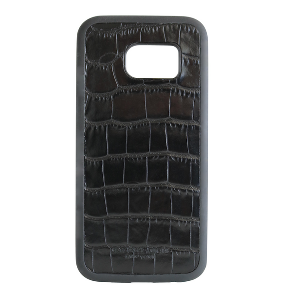 Black Croc Embossed Galaxy S7 Case
