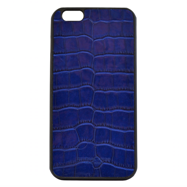 Blue Croc Embossed iPhone 6/6S Plus Case