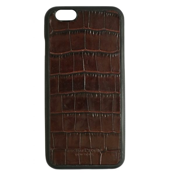 Brown Croc Embossed iPhone 6/6S Case