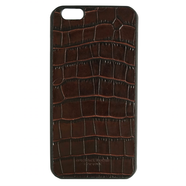 Brown Croc Embossed iPhone 6/6S Plus Case