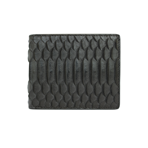 Black Snakeskin Bifold Wallet