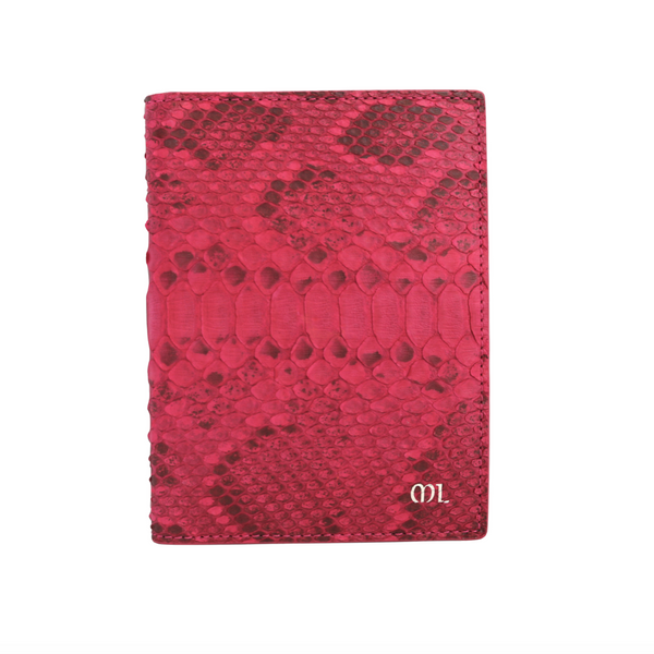Pink Snakeskin Passport Holder