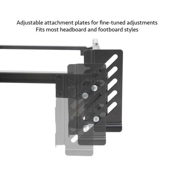 Queen Steelock® Adaptable Hook-In Headboard Footboard Bed Frame