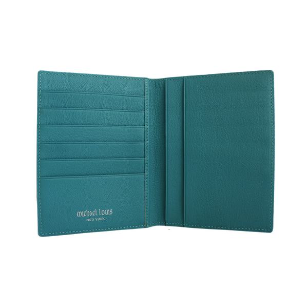Turquoise Snakeskin Passport Holder