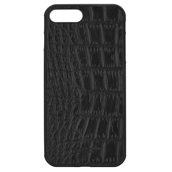 Black Croc Embossed iPhone 7 Plus Case