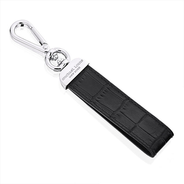 Black Croc Swivel Key Holder