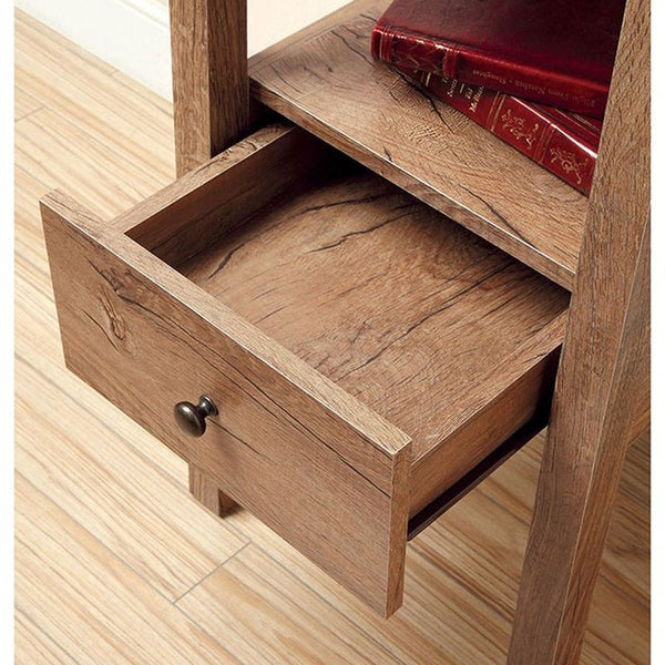 Cortz V Rustic Oak Side Table