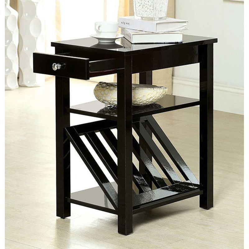 Cortz I Black Magazine Rack