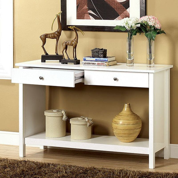 Cortz III White Side Table