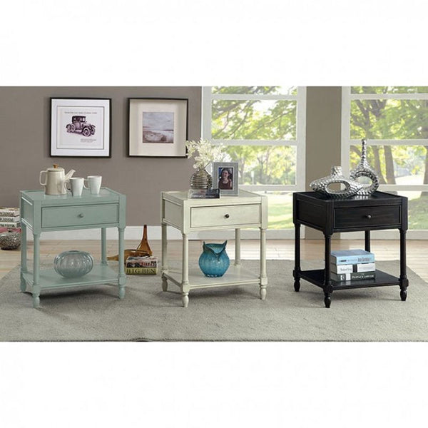 Ciara Side Table, Antique Teal