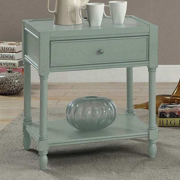 Ciara Side Table, Antique Teal