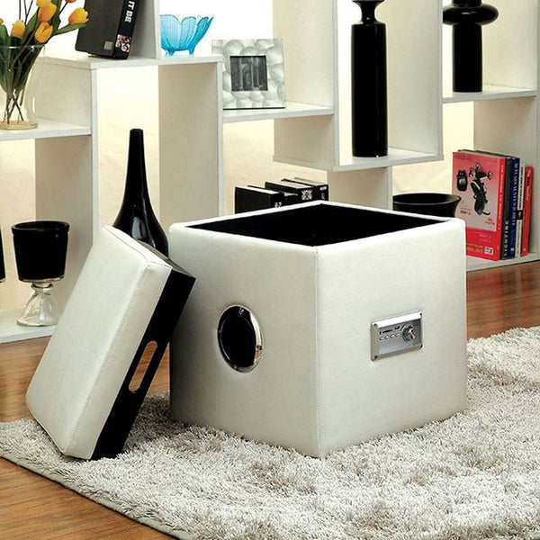 Armoni White Ottoman