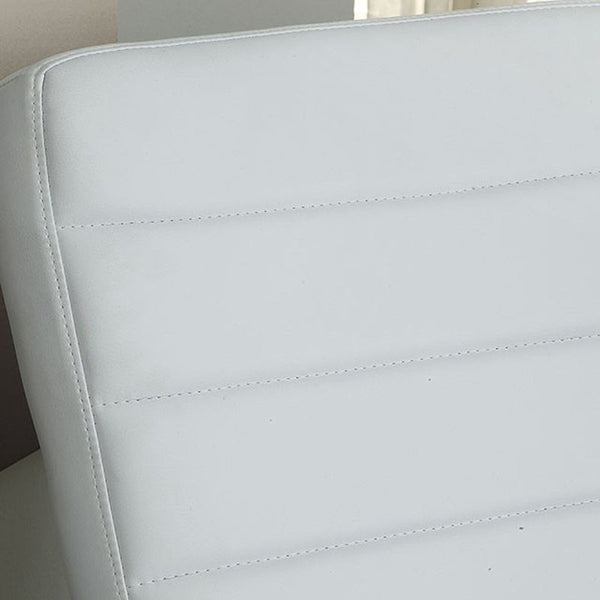Valerie White Lounge Chair w/ Ottoman