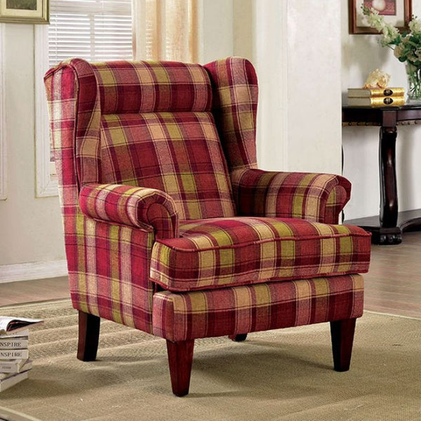 Nevah Red Accent Chair