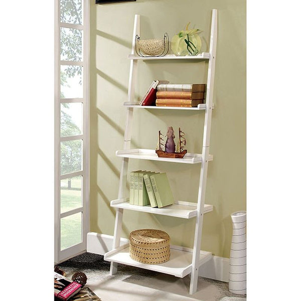 Sion White Ladder Shelf