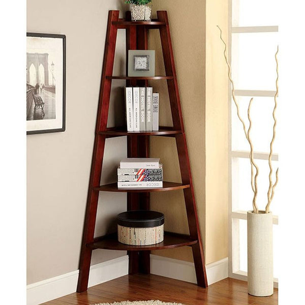 Lyss Cherry Ladder Shelf