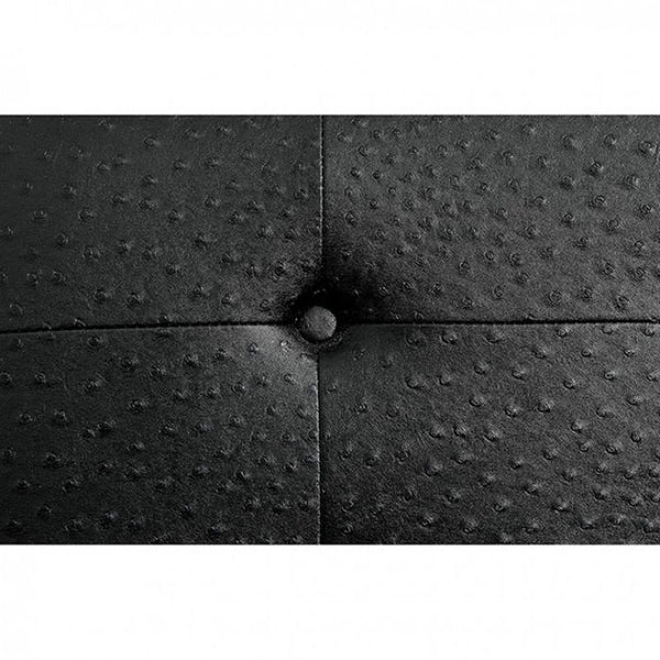 Estridge Chair, Black Ostrich Leatherette