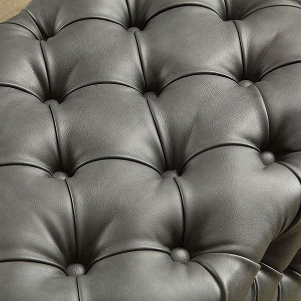 Emelda Gray Rectangular Ottoman