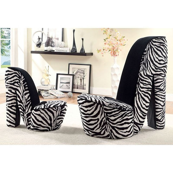 Heely Zebra Large Accent Chair