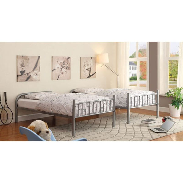 Rainbow Silver Twin/Twin Bunk Bed