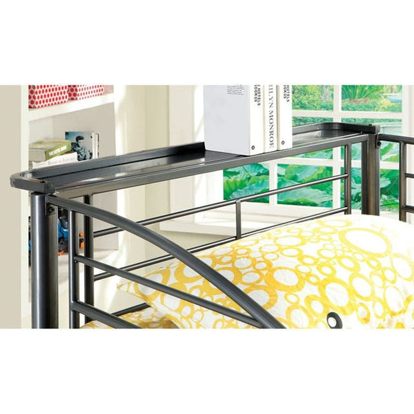 Explorer Gun Metal Twin/Twin Bunk Bed