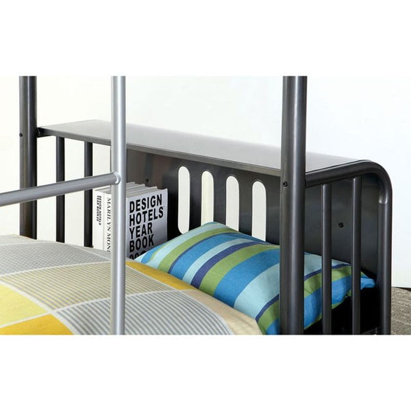 Explorer Gun Metal Twin/Twin Bunk Bed